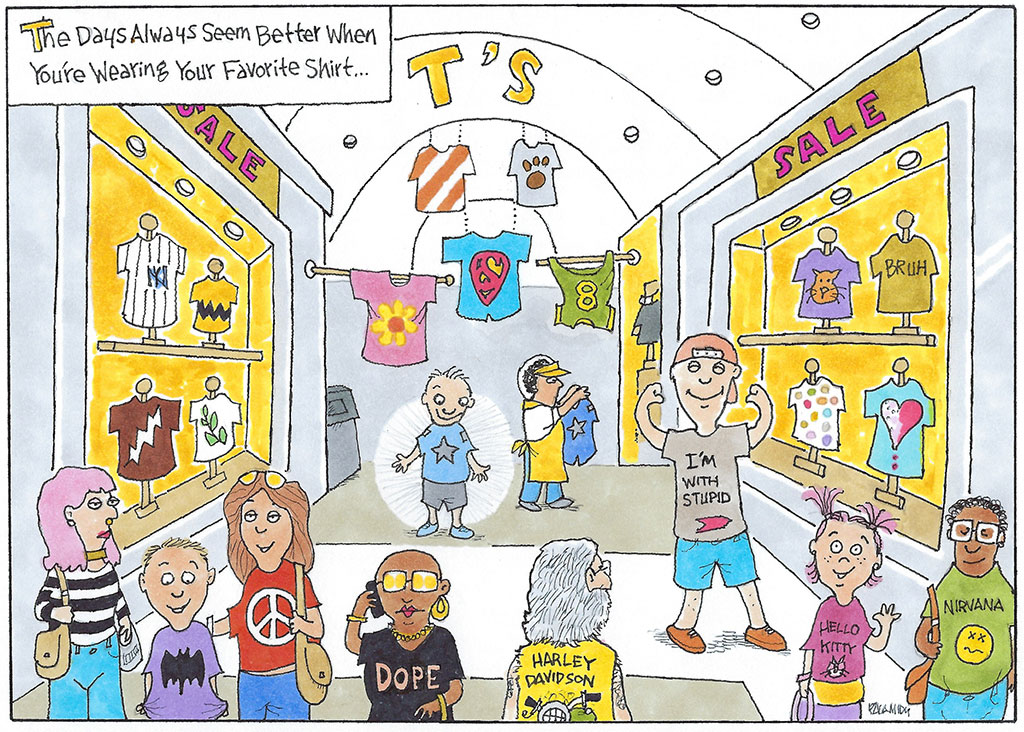 Glee for the tee Editorial Cartoon by John Palamidy