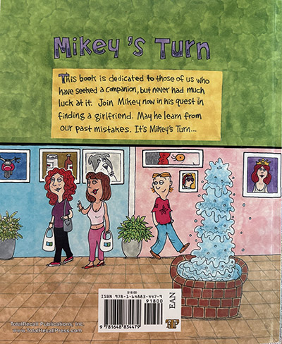 Back Cover of Mikey's Turn Book by John Palamidy